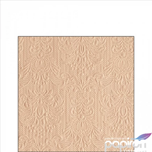 Szalvéta Ambiente Elegance Elegance beige dombornyomott papírszalvéta 25x25cm,15db-os
