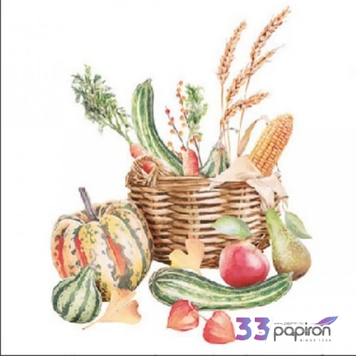 Szalvéta Ambiente őszi Autumn still life 20db/csomag, 25x25cm