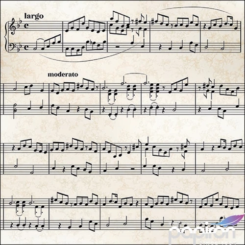 Szalvéta Ambiante Sheet music papírszalvéta 33x33cm,20db-os