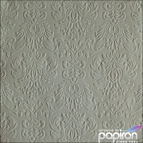 Szalvéta Ambiente Elegance sage dombornyomott papírszalvéta 33x33cm,15db-os