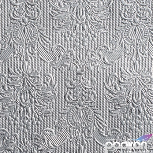 Szalvéta Ambiente Elegance Elegance silver dombornyomott papírszalvéta 25x25cm,15db-os