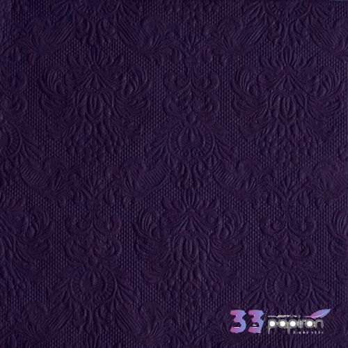 Szalvéta Ambiente Elegance Violet dombornyomott 33x33cm 3rétegű 15db/csom