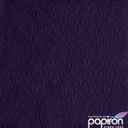 Szalvéta Ambiente Elegance Violet dombornyomott 33x33cm 3rétegű 15db/csom