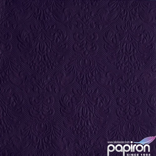 Szalvéta Ambiente Elegance violet dombornyomott 40x40cm,15db-os