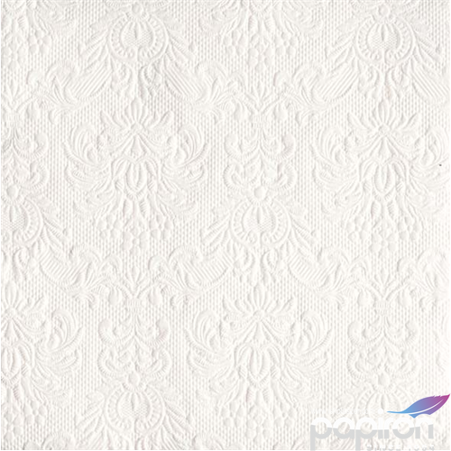 Szalvéta Ambiente Elegance White 33x33cm 15lapos 3rétegű 