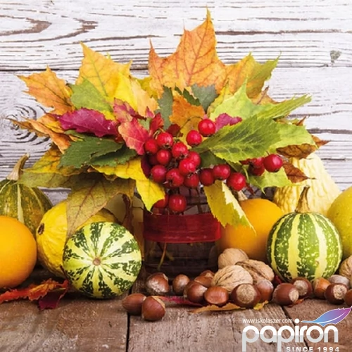 Szalvéta Ambiante Fall Bouquet papírszalvéta 33x33cm,20db-os