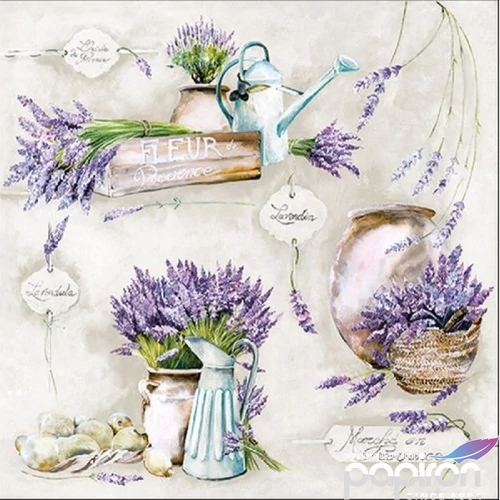 Szalvéta Ambiante Fleur de Provence papírszalvéta 33x33cm,20db-os