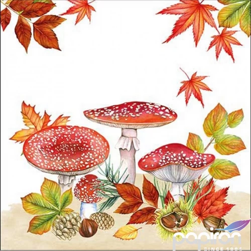Szalvéta Ambiante Fly agaric group papír papírszalvéta 33x33cm,20db-os