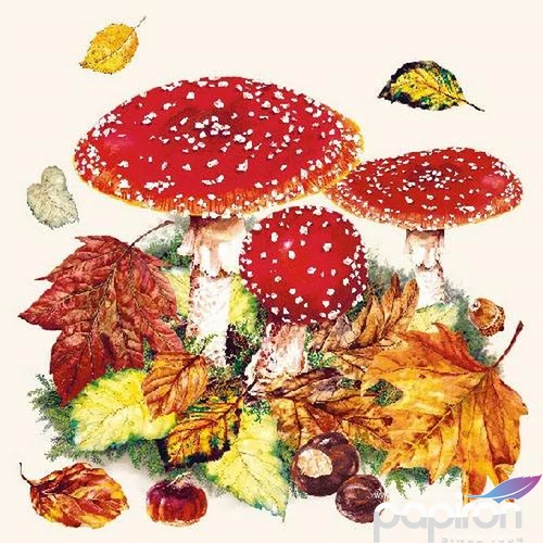 Szalvéta Ambiante Fly Agaric papírszalvéta 33x33cm,20db-os