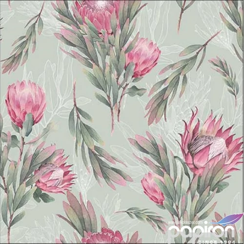 Szalvéta Ambiante Protea green papírszalvéta 33x33cm,20db-os