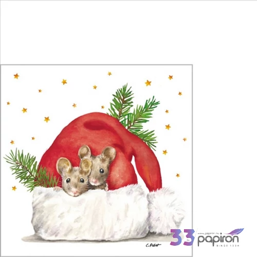 Szalvéta Ambiente 25x25cm Get cozy papírszalvéta papírszalvéta 25x25cm,15db-os
