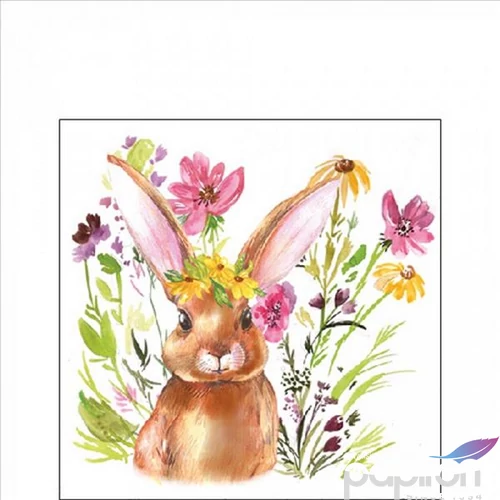 Szalvéta Ambiente Girl bunny papírszalvéta 25x25cm,20db-os