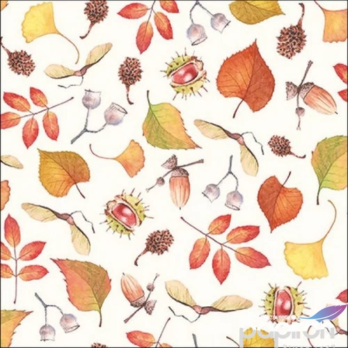 Szalvéta Ambiante Autumn Details papír papírszalvéta 33x33cm,20db-os