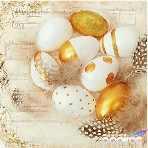 Szalvéta Ambiante Godl en Eggs papírszalvéta 25x25cm,15db-os