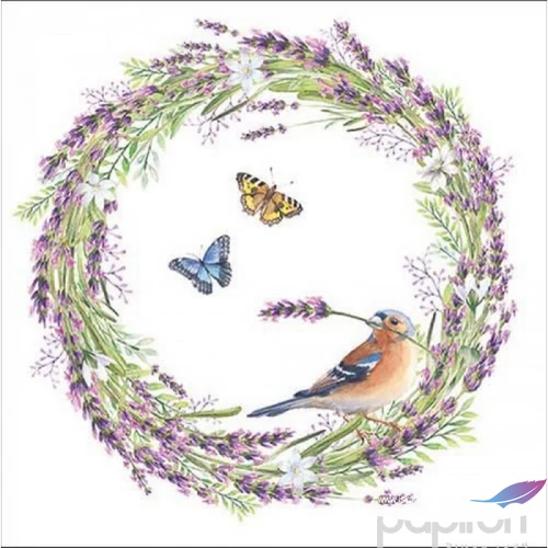 Szalvéta Ambiante Chaffinch white papír papírszalvéta 33x33cm,20db-os