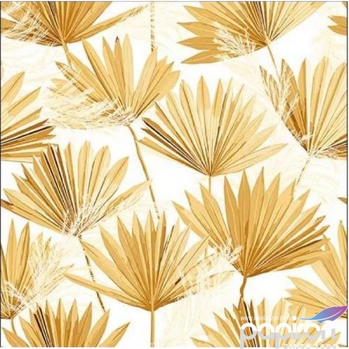 Szalvéta Ambiante Palm Leaf Godl papírszalvéta 33x33cm,20db-os