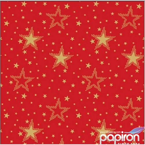Szalvéta Ambiante Night sky godl /red papírszalvéta 33x33cm,20db-os