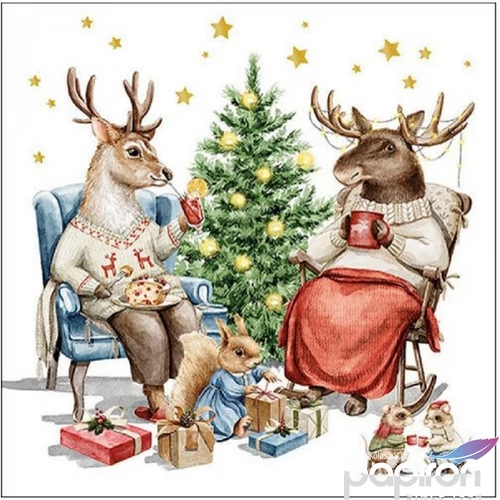 Szalvéta Ambiante Winter companions papírszalvéta 33x33cm,20db-os