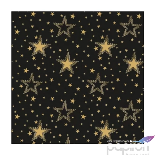 Szalvéta Ambiante Night sky godl /black papírszalvéta 33x33cm,20db-os