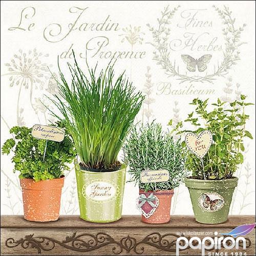 Szalvéta Ambiante Le Jardin de Provence papírszalvéta 33x33cm,20db-os