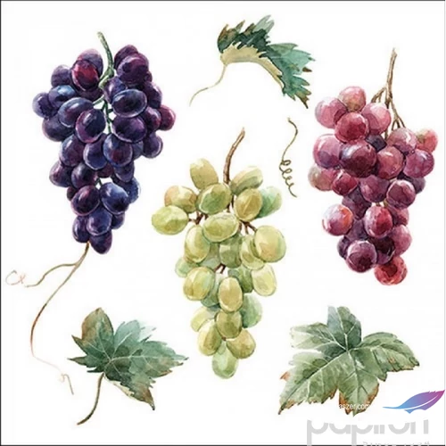 Szalvéta Ambiante Wine grapes papírszalvéta 33x33cm,20db-os