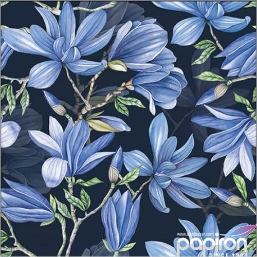 Szalvéta Ambiante Magnolia acuminata blue papírszalvéta 33x33cm,20db-os