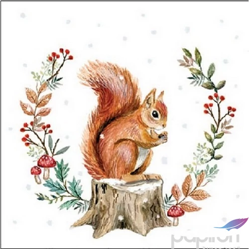 Szalvéta Ambiante Storing for Winter papírszalvéta 25x25cm,15db-os