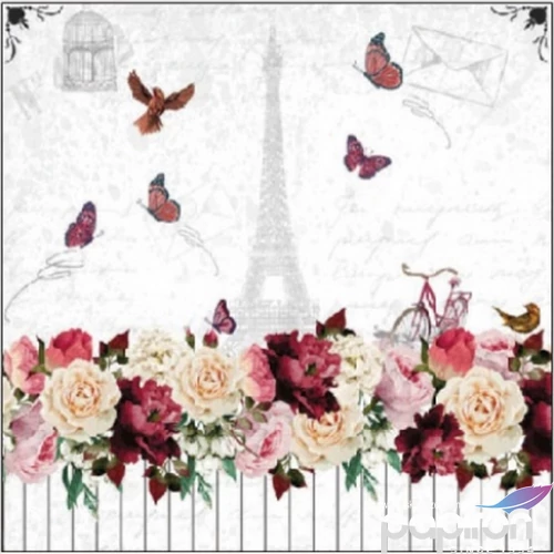 Szalvéta Ambiante Romantic Paris papírszalvéta 25x25cm,15db-os