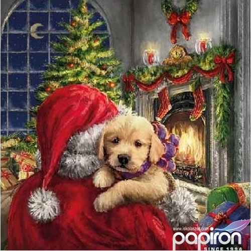 Szalvéta Ambiante Puppy At Fire papírszalvéta 25x25cm,15db-os