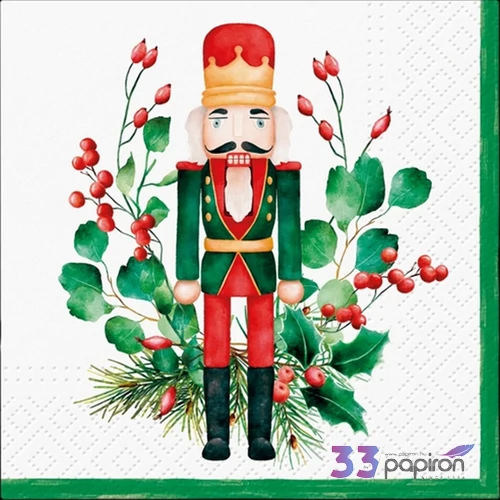 Szalvéta 25x25cm Ambiente Composition with Nutcracker 20db/csomag