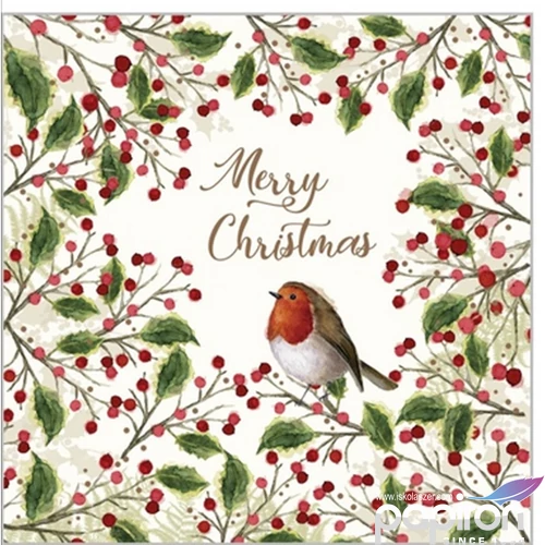 Szalvéta Ambiente Merry Bird Szalvéta papírszalvéta 25x25cm,15db-os