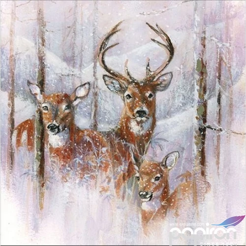 Szalvéta Ambiante Widl erness Stag papírszalvéta 33x33cm,20db-os