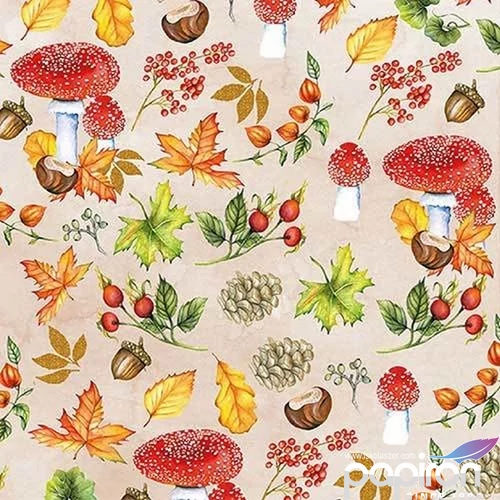 Szalvéta Ambiente gomba autumnpattern 33x33 3rétegű 20db/csomag 13313480