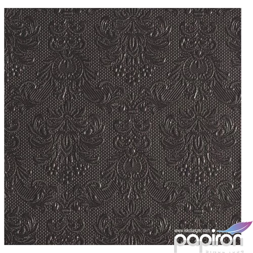 Szalvéta Ambiente Elegance dark grey papírszalvéta 33x33cm, 15db-os