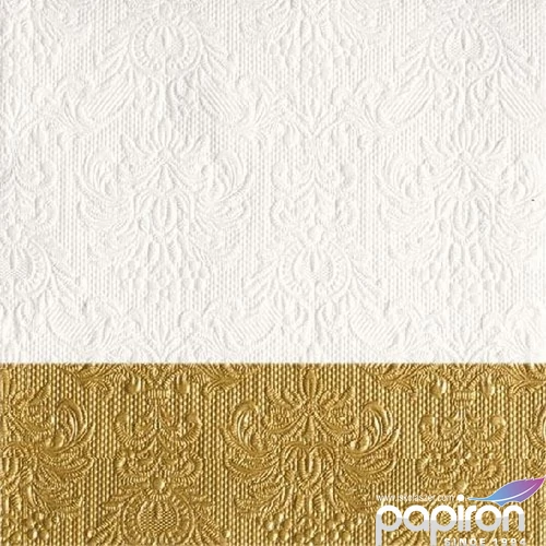 Szalvéta Ambiente Elegance Dip Godl papírszalvéta 33x33cm, 15db-os