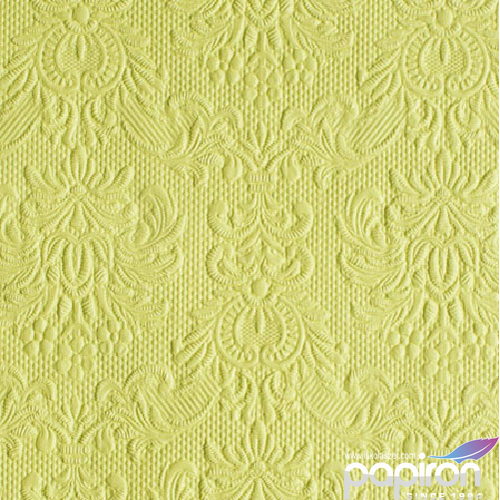 Szalvéta 25x25cm Ambiente 3rétegű (20db/cs) - Elegance Light Green 12504931 Különleges alkalmakra.