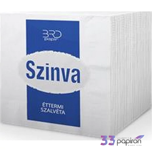 Szalvéta éttermi 600db fehér 1rétegű 600lap/csom 18x18cm KHH299
