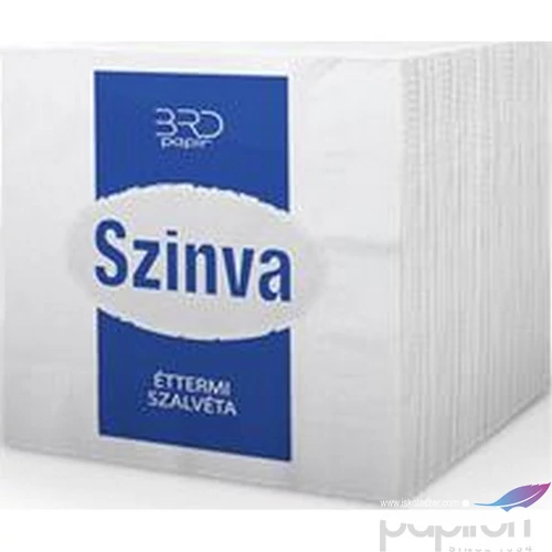 Szalvéta éttermi 600db fehér 1rétegű 600lap/csom 18x18cm KHH299