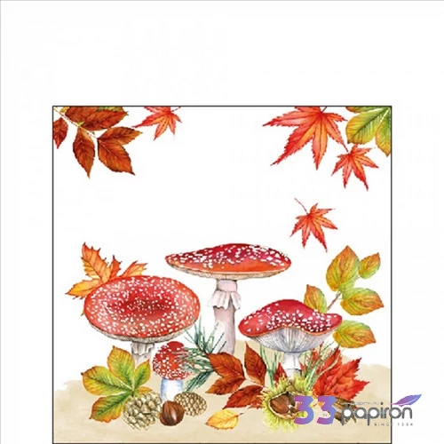 Szalvéta Ambiante Fly agaric group papírszalvéta 25x25cm,15db-os