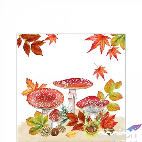 Szalvéta Ambiante Fly agaric group papírszalvéta 25x25cm,15db-os