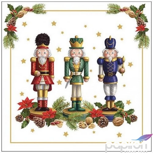 Szalvéta Ambiante Bearded nutcracker papír papírszalvéta 33x33cm,20db-os
