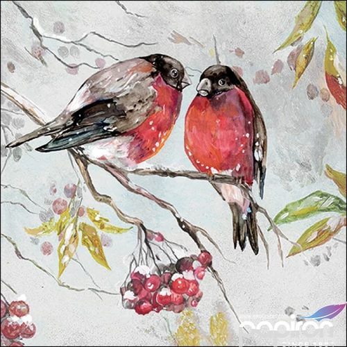 Szalvéta Ambiante Birds on branch papír papírszalvéta 33x33cm,20db-os