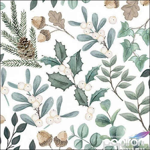 Szalvéta Ambiante Collection of leaves papír papírszalvéta 33x33cm,20db-os