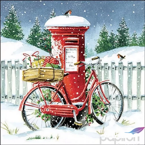 Szalvéta Ambiante Delivery bike papír papírszalvéta 33x33cm,20db-os