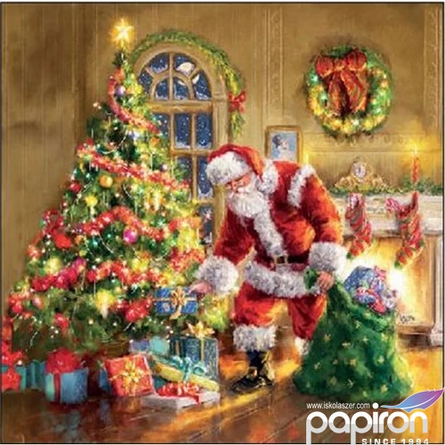 Szalvéta Ambiante Gifts under Christmas tree papírszalvéta 25x25cm,15db-os