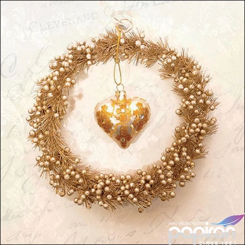 Szalvéta Ambiante Heart of godl papír papírszalvéta 33x33cm,20db-os
