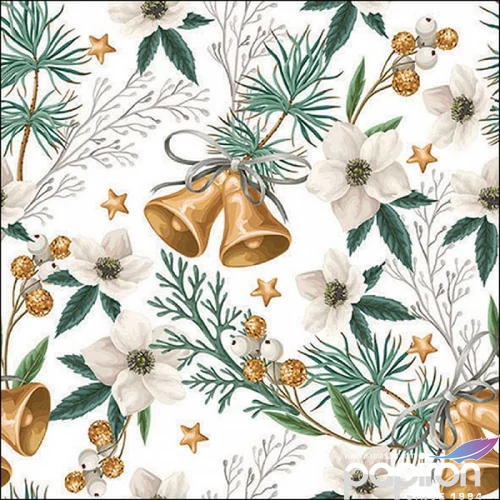 Szalvéta Ambiante Helleborus and bells papír papírszalvéta 33x33cm,20db-os