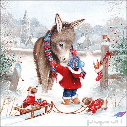 Szalvéta Ambiante Keeping Warm papírszalvéta 33x33cm,20db-os