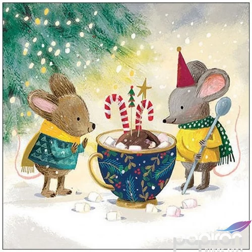 Szalvéta Ambiante Marshmallow festivity papírszalvéta 33x33cm,20db-os