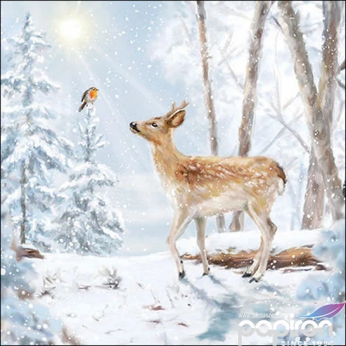 Szalvéta Ambiante Meeting in winterwordl papírszalvéta 33x33cm,20db-os